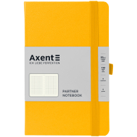 Notebook Axent Partner, 125x195 mm, 96 sheets, cell, yellow (8201-08-A)