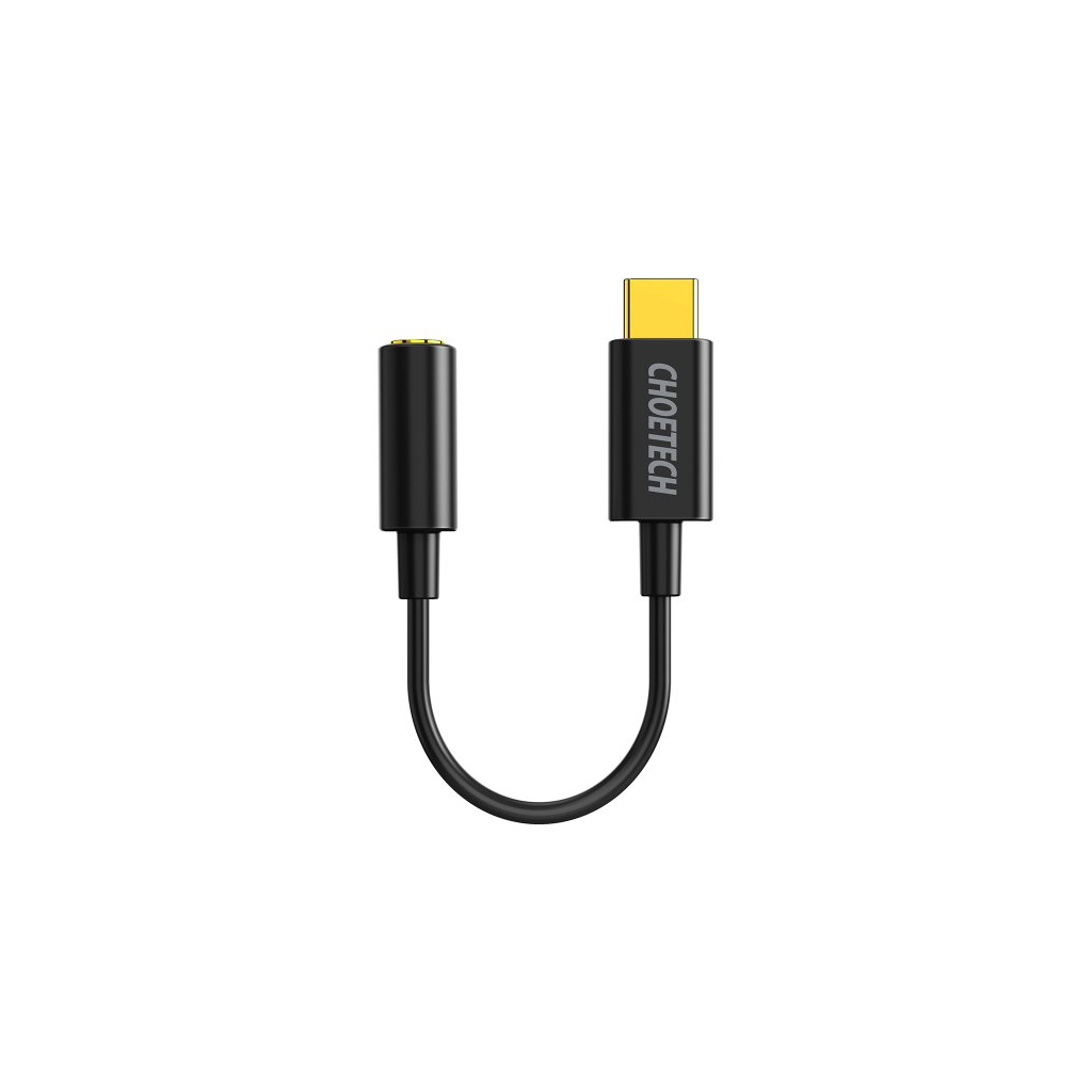 Перехідник USB-C to 3.5mm F stereo-audio (CDLA) Choetech (AUX003-BK) Перехідник USB-C to 3.5mm F stereo-audio (CDLA) Choetech (AUX003-BK)