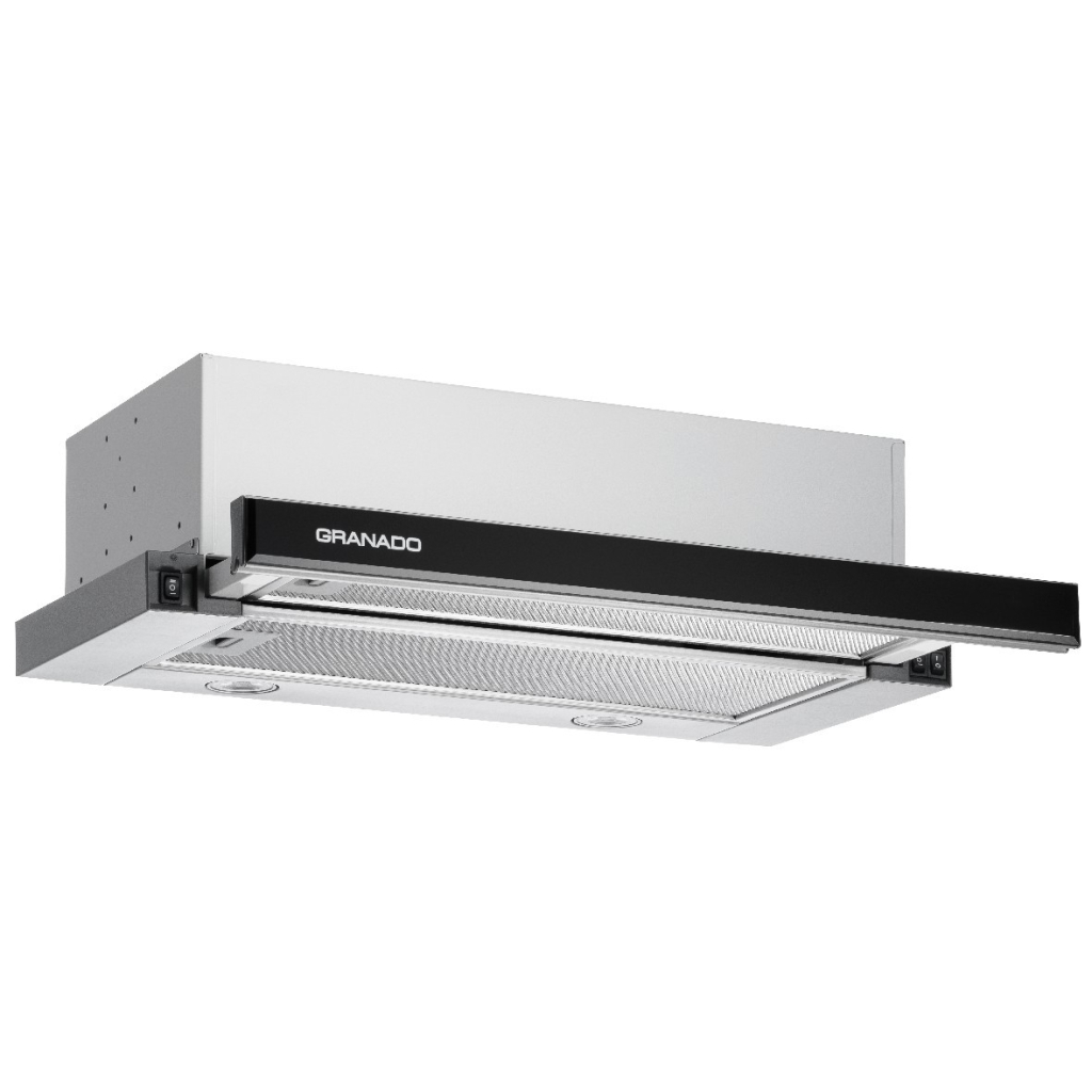 Витяжка кухонна GRANADO Telde 603-700 inox black glass (GCH16371)