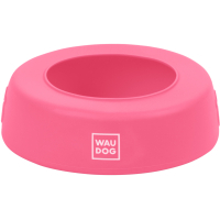 Посуд для собак WAUDOG Silicone Миска-непроливайка 1 л рожева (50797)