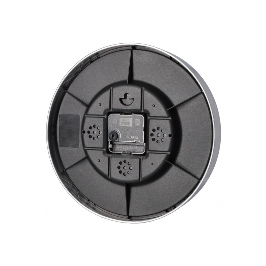 Настінний годинник Optima Marble металевий, сірий мармур (O52090)