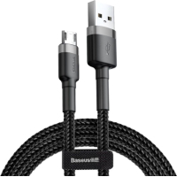 Дата кабель USB 2.0 AM to Micro 5P 3.0m 2A Gray-Black Baseus (CAMKLF-HG1)