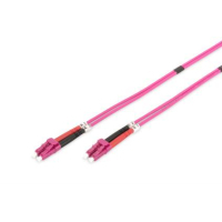 Оптичний патчкорд Digitus LC/UPC-LC/UPC, 50/125, MM, OM4, duplex, 1м (DK-2533-01-4)