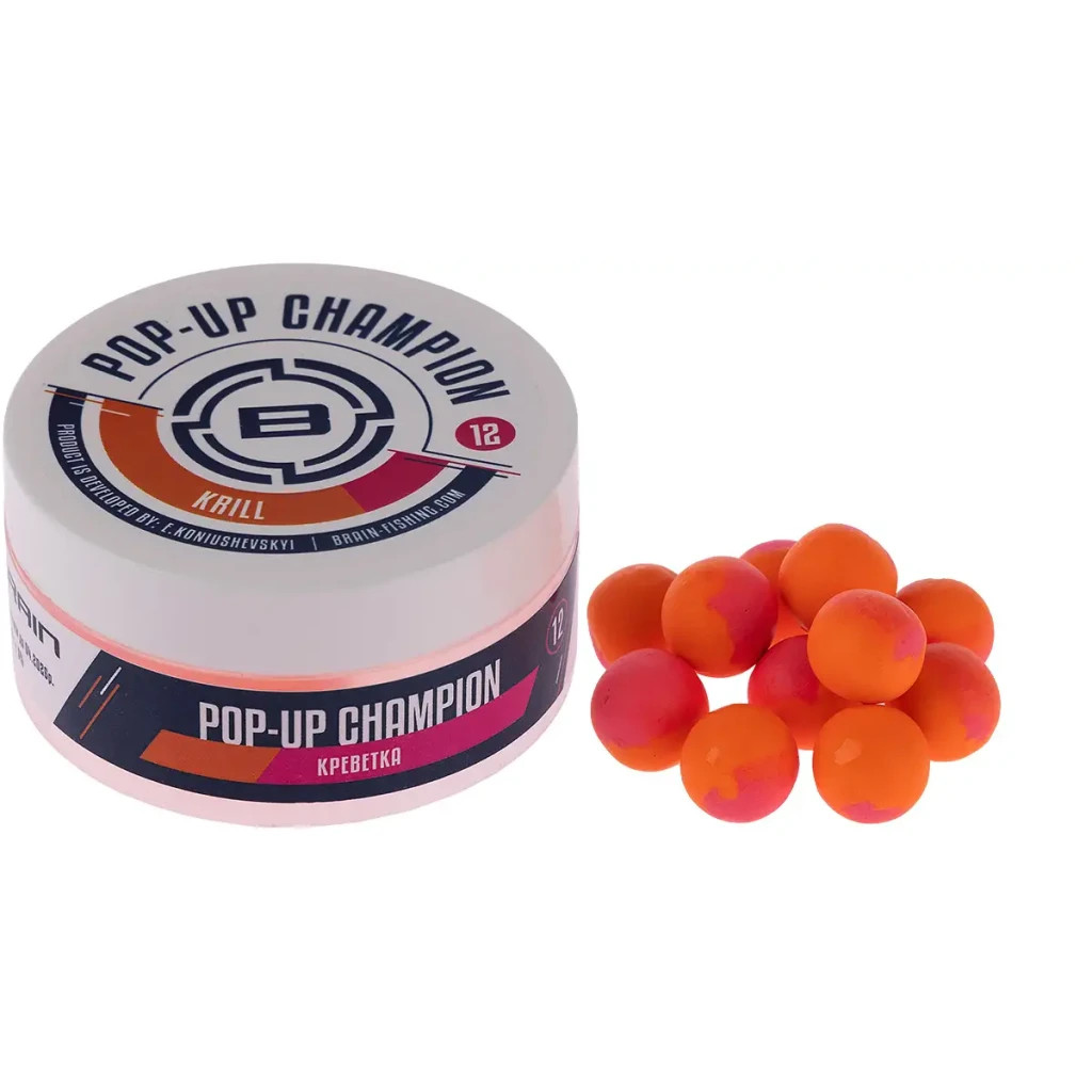 Бойл Brain Champion Pop-Up Krill (креветка) 08mm 34g (1858.81.28) Бойл Brain Champion Pop-Up Krill (креветка) 08mm 34g (1858.81.28)