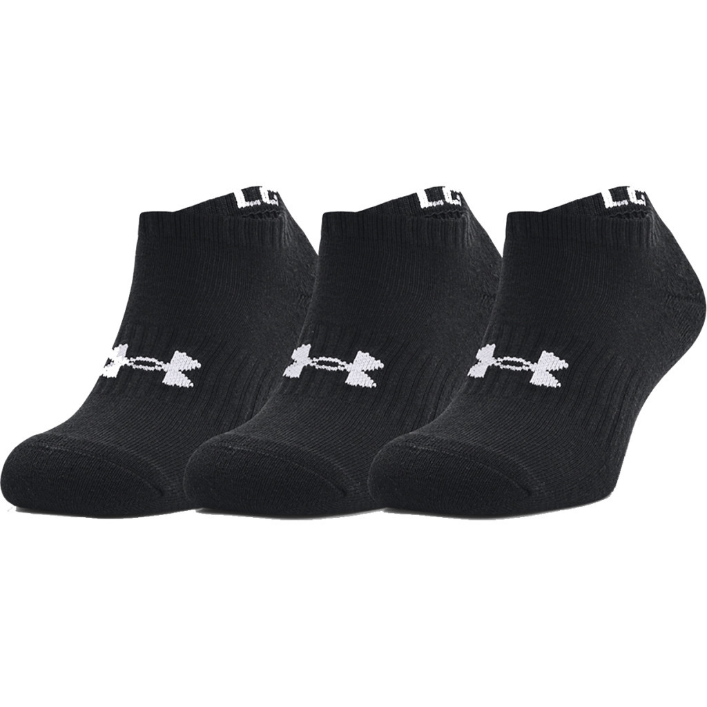 Шкарпетки Under Armour 1363241-001 Core No Show 3 пари Чорний MD (194513938421)