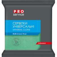 Cleaning wipes PRO service Viscose Green 10 pcs. (4823071658590)