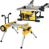 Циркулярна пила DeWALT 1850 Вт, 5800 об/хв, 210х30 мм, + стіл DE7400 (DWE7485RS)