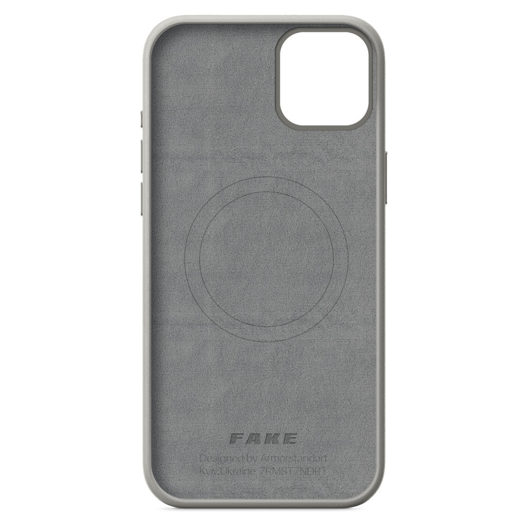 Чохол до мобільного телефона Armorstandart FAKE Leather Case Apple iPhone 15 Plus Grey (ARM76295) Чохол до мобільного телефона Armorstandart FAKE Leather Case Apple iPhone 15 Plus Grey (ARM76295)