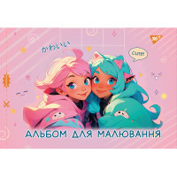 Yes A4 drawing album 20 staples, with perforation for girls (130560)