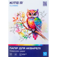 Папір для малювання Kite А3 для акварелі Classic 200г/м2, 10 аркушів (K-268)