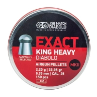 Bullets JSB King Heavy MKII 6.35 mm 2.2 g 150 pcs/pack (546498-150)