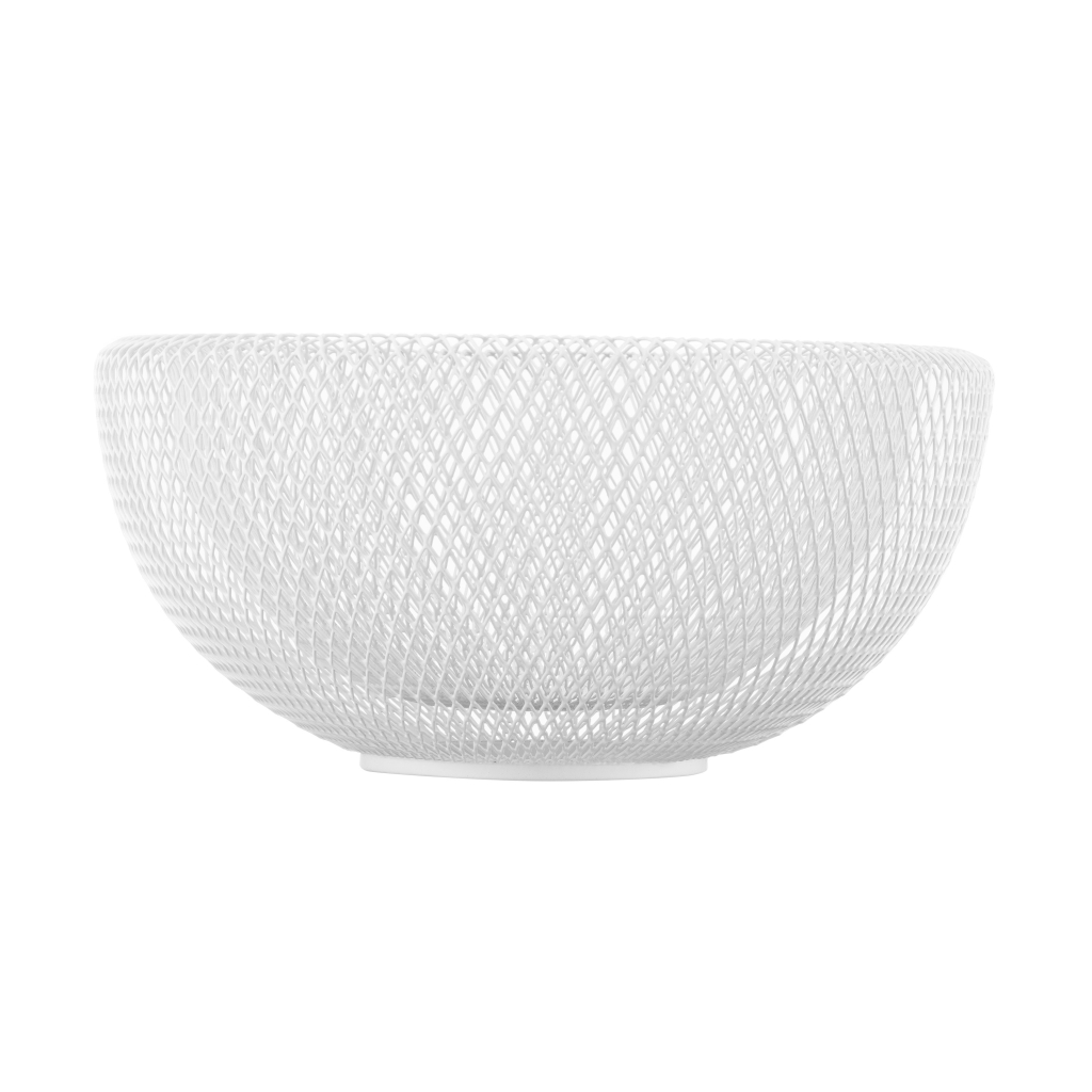 Фруктовниця Ardesto Midori 25х25х12см, метал, білий (AR0902W)