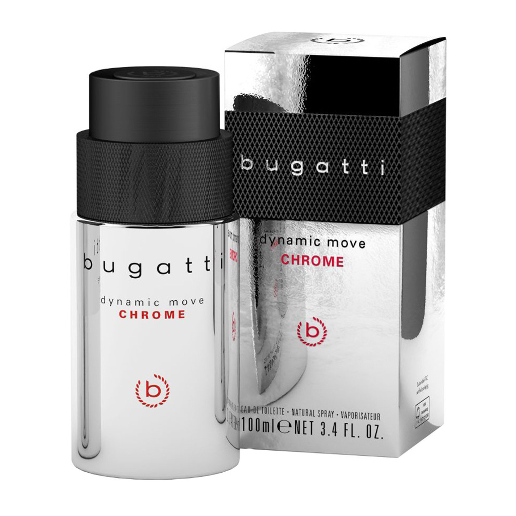 Туалетна вода Bugatti Dynamic Move Chrome 100 мл (4051395412141)
