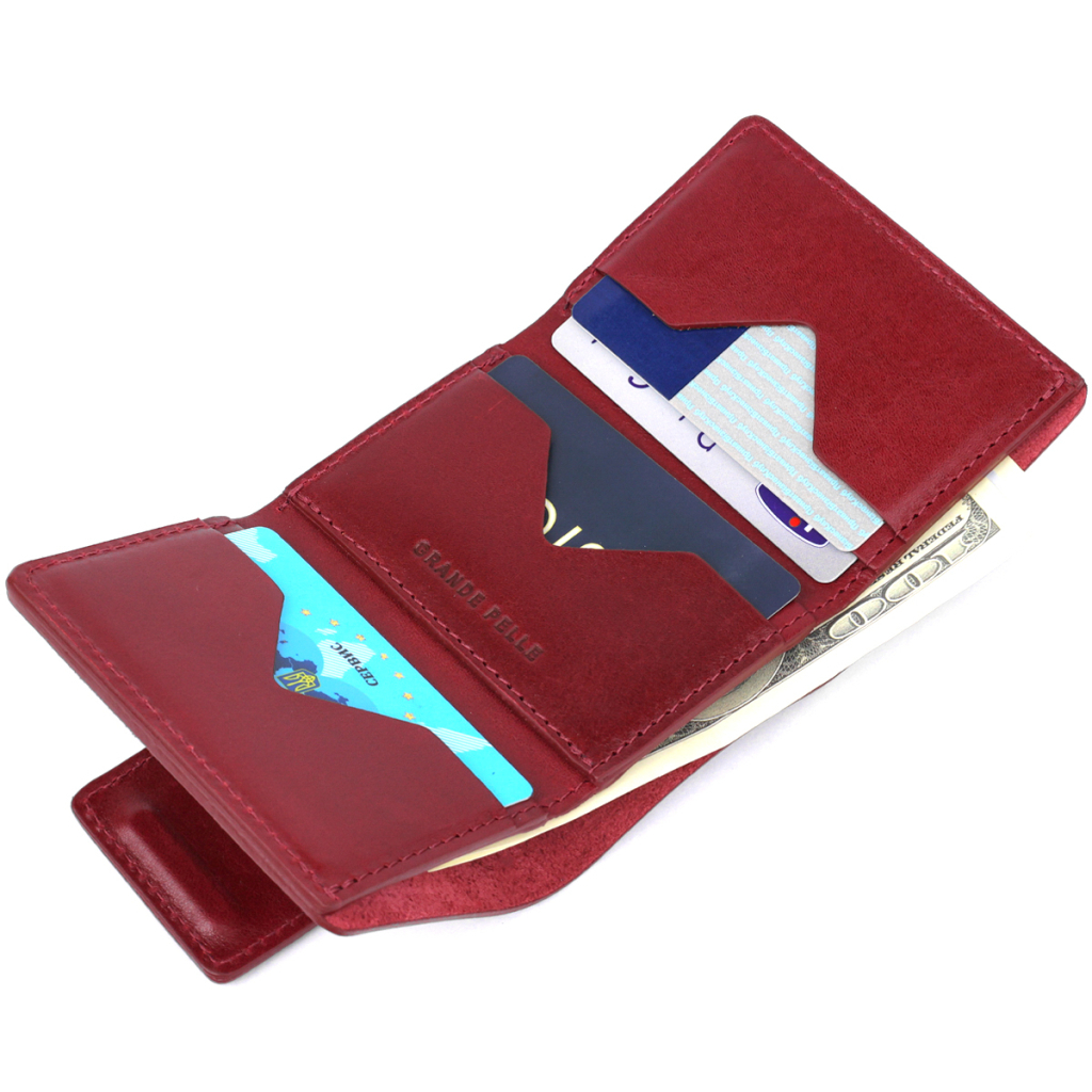 Портмоне Grande Pelle Бордове (11574)