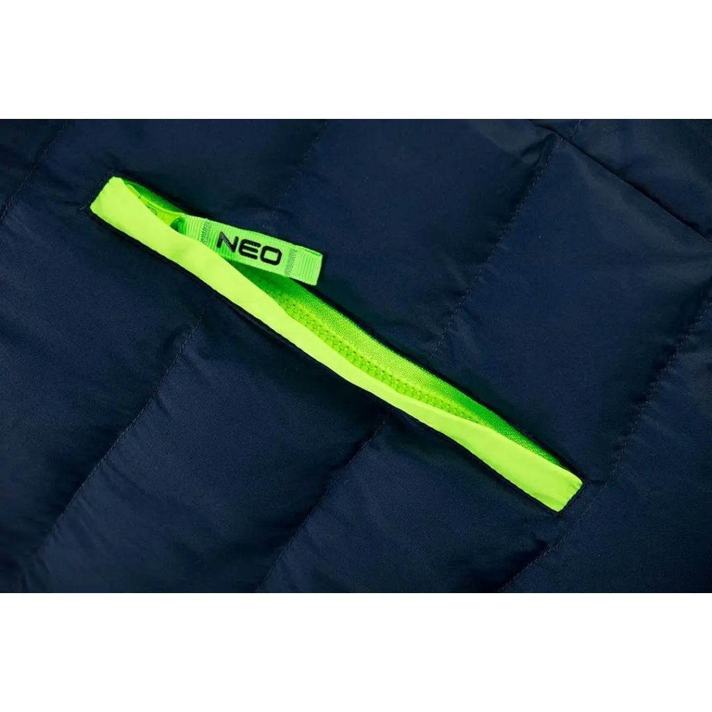 Жилет робочий Neo Tools PREMIUM, зимовий, утеплений, полиестер, XXXL(58), чорно-зелений (81-534-XXXL)