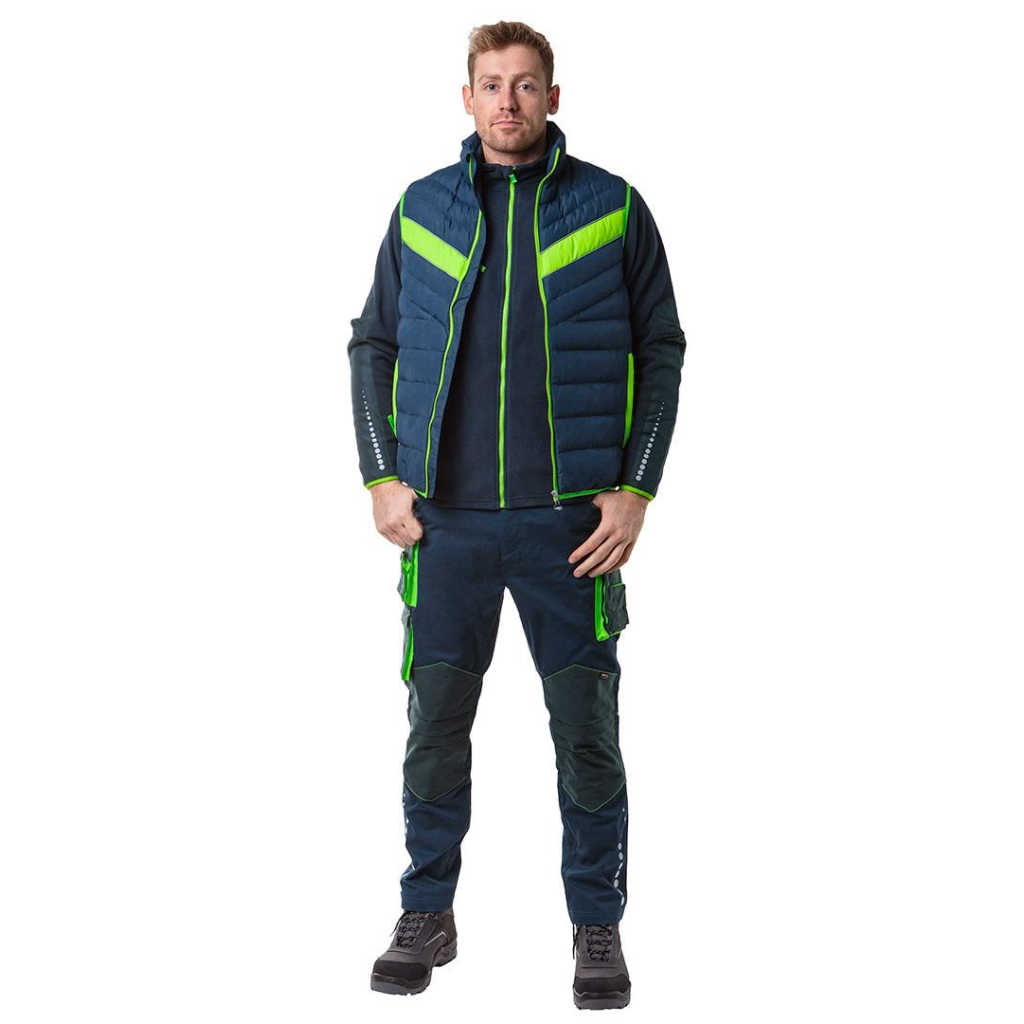 Жилет робочий Neo Tools PREMIUM, зимовий, утеплений, полиестер, XXXL(58), чорно-зелений (81-534-XXXL)