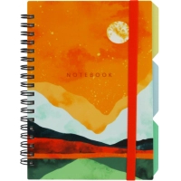 Notebook Optima Desing 43, B6 with dividers 100 sheets, cell (O20358-43)