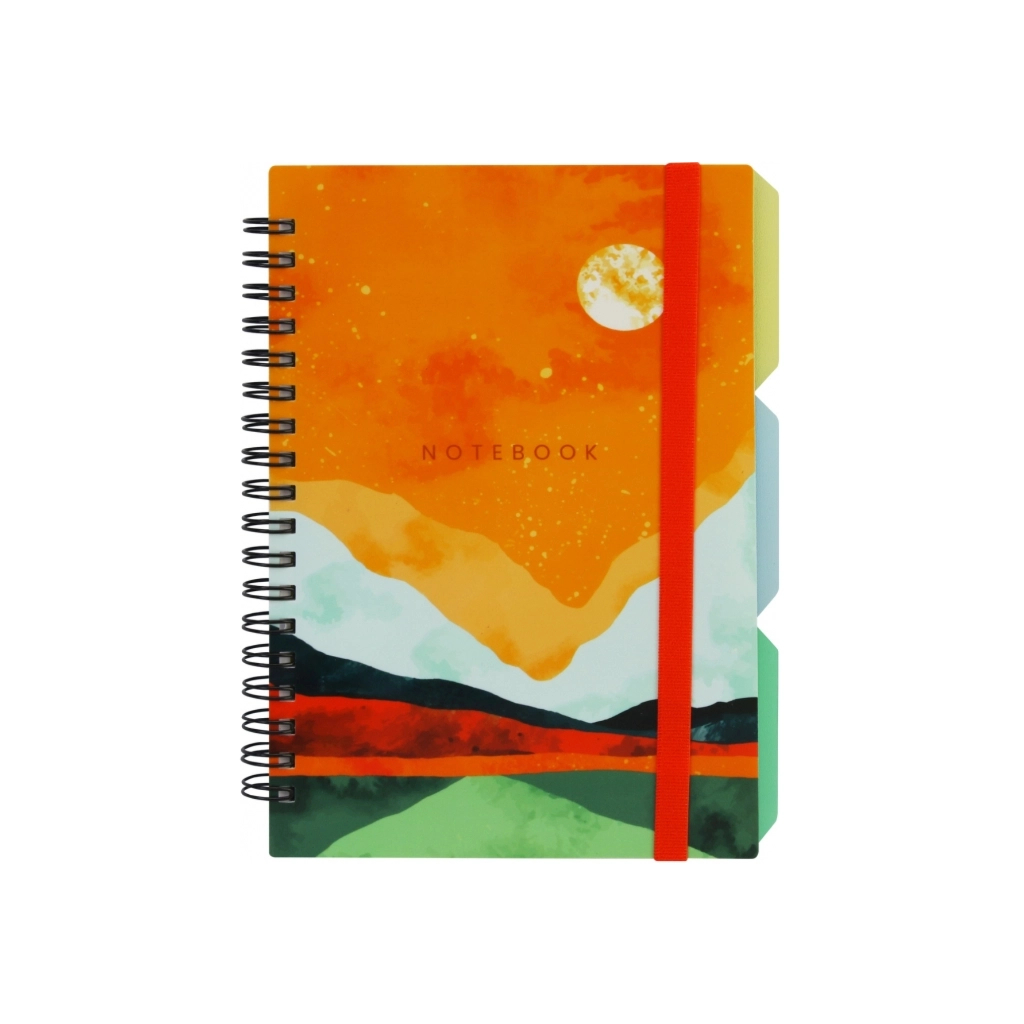 Блокнот Optima Desing 43, B6 з розділювачами 100 аркушів, клітинка (O20358-43) Блокнот Optima Desing 43, B6 з розділювачами 100 аркушів, клітинка (O20358-43)