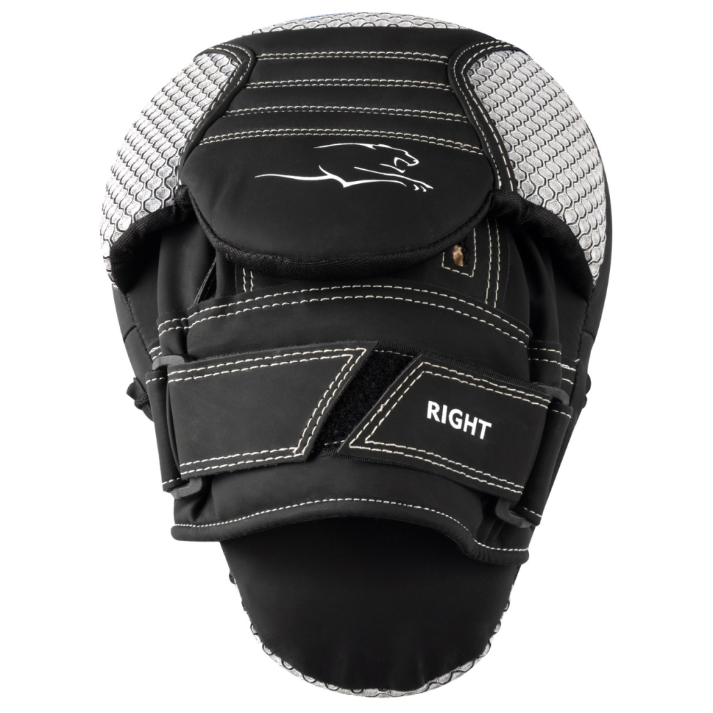 Лапи боксерські PowerPlay 3044 Pro Carbon Ultra Series Чорно-Білі (PP_3044_Bl/White)