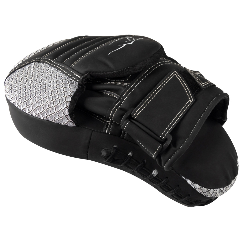 Лапи боксерські PowerPlay 3044 Pro Carbon Ultra Series Чорно-Білі (PP_3044_Bl/White)