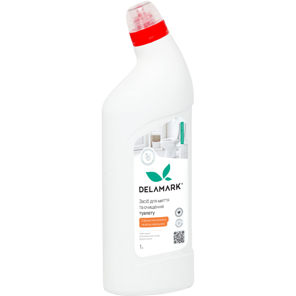 Засіб для чищення унітазу DeLaMark Жасмин та квітка апельсину 1 л (4820152333759)