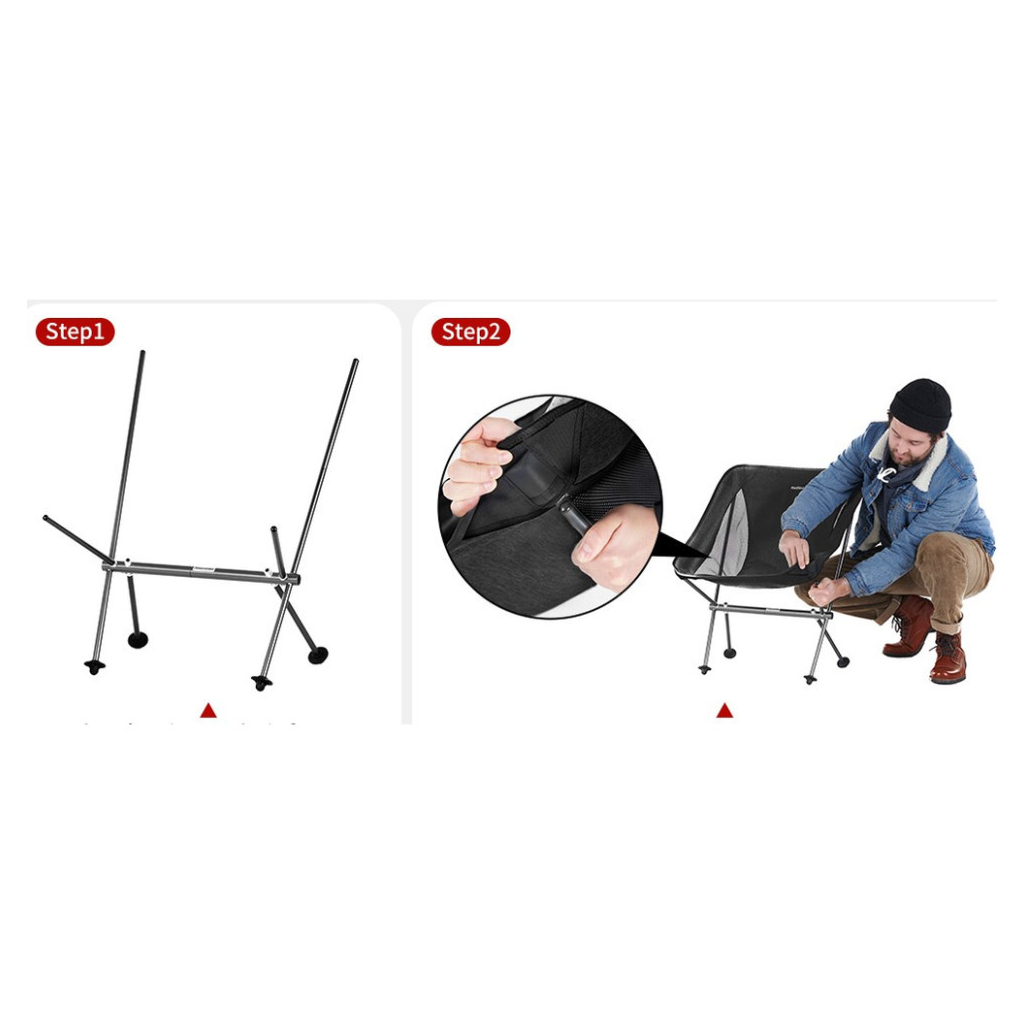 Крісло складане Naturehike Stellaluna L04 CNK2450JJ015, розмір M, чорне (6976023929410) Крісло складане Naturehike Stellaluna L04 CNK2450JJ015, розмір M, чорне (6976023929410)