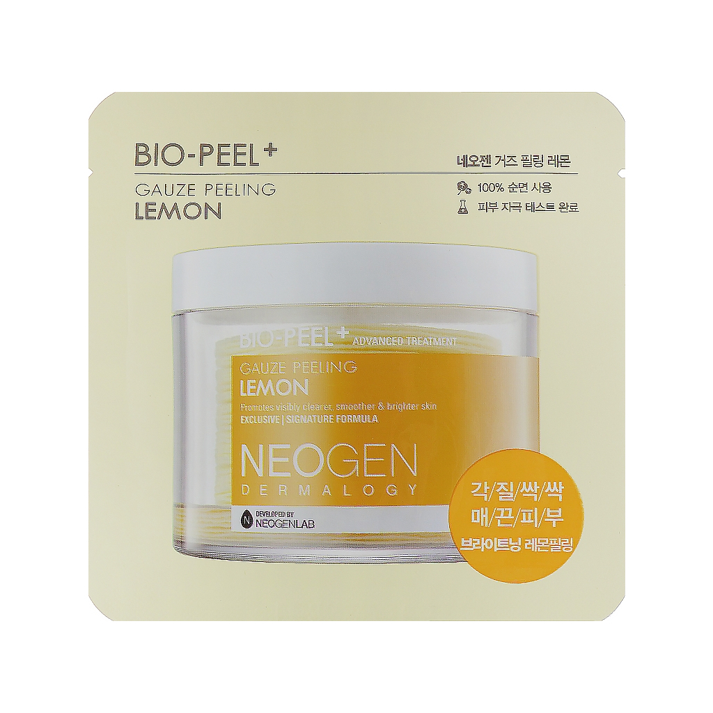 Пілінг для обличчя Neogen Dermalogy Bio-Peel Gauze Peeling Lemon Диск Зволожувальний 9.5 мл (8809381444883)