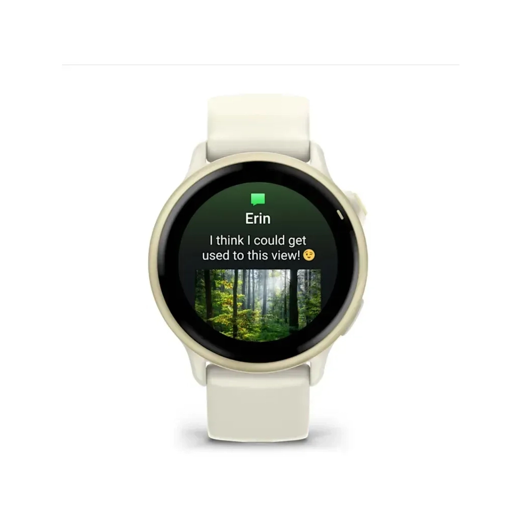 Смарт-годинник Garmin vivoactive 6, Bone/Lunar Gold, GPS смарт-годинник (010-02985-01)