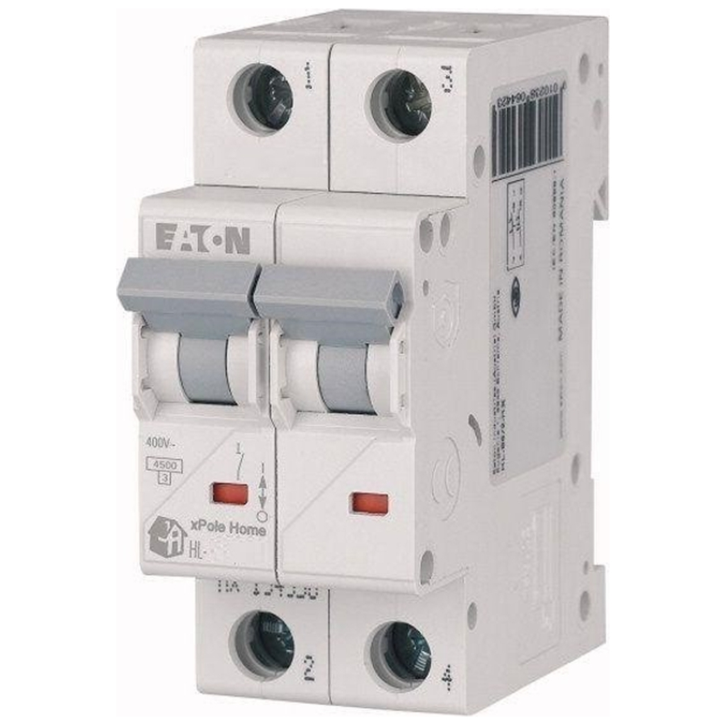 Автоматичний вимикач Eaton 2-п. С 20А HL 4.5кА Автоматичний вимикач Eaton 2-п. С 20А HL 4.5кА