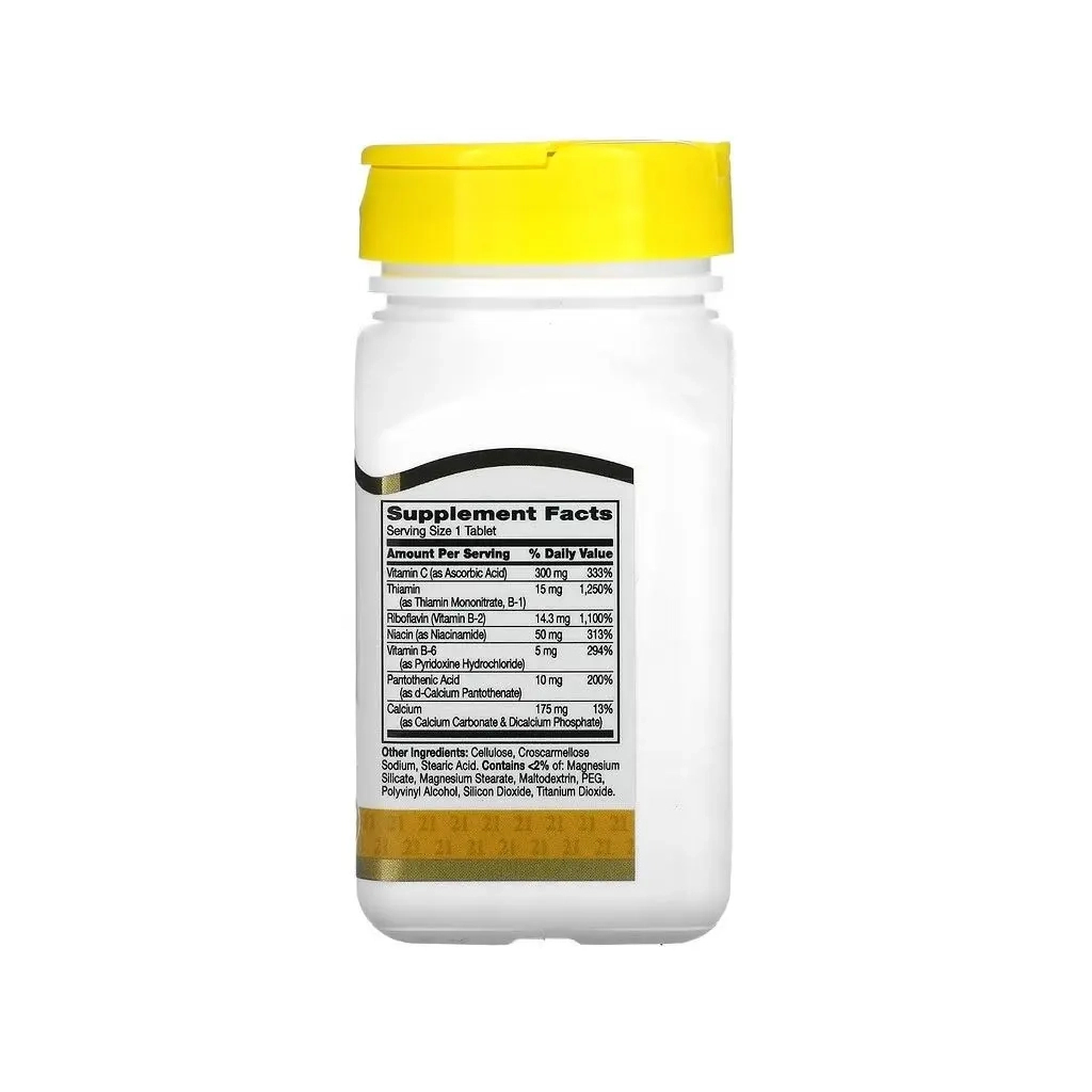 Вітамінно-мінеральний комплекс 21st Century B-Комплекс та Вітамін С, B-Complex Plus Vitamin C, 100 таблеток (CEN-22668) Вітамінно-мінеральний комплекс 21st Century B-Комплекс та Вітамін С, B-Complex Plus Vitamin C, 100 таблеток (CEN-22668)
