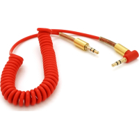 Кабель мультимедійний 3.5mm M to 3.5mm M 1.5m 90° corner red Voltronic (YT-AUXSGJ(M)/(M)-1.5-R)