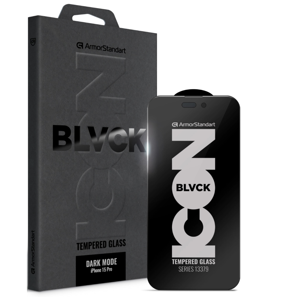 Скло захисне Armorstandart Dark Mode Apple iPhone 15 Pro (ARM85817) Скло захисне Armorstandart Dark Mode Apple iPhone 15 Pro (ARM85817)
