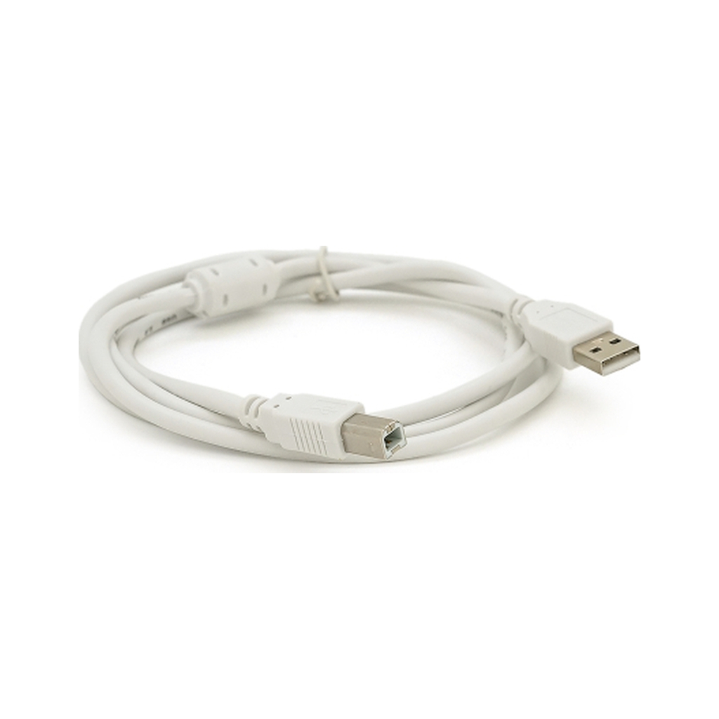 Кабель для принтера USB 2.0 AM/BM 0.8m ferrite white Voltronic (YT-AM/BM-0.8W) Кабель для принтера USB 2.0 AM/BM 0.8m ferrite white Voltronic (YT-AM/BM-0.8W)