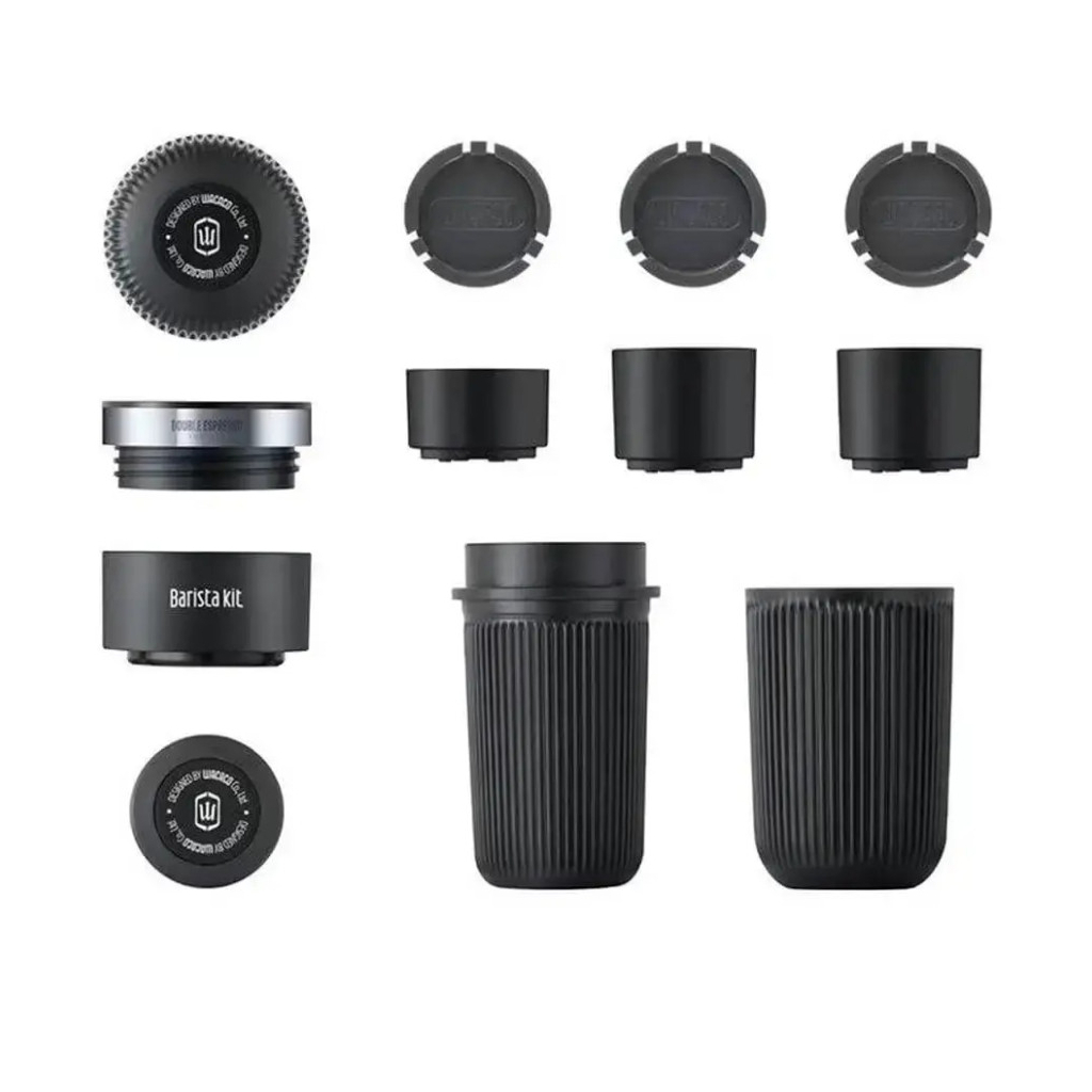 Аксесуар для кемпінгової кавоварки Wacaco Nanopresso Barista Kit, резервуар 120мл, чашка, кошики, адаптер (BAR_KIT) Аксесуар для кемпінгової кавоварки Wacaco Nanopresso Barista Kit, резервуар 120мл, чашка, кошики, адаптер (BAR_KIT)