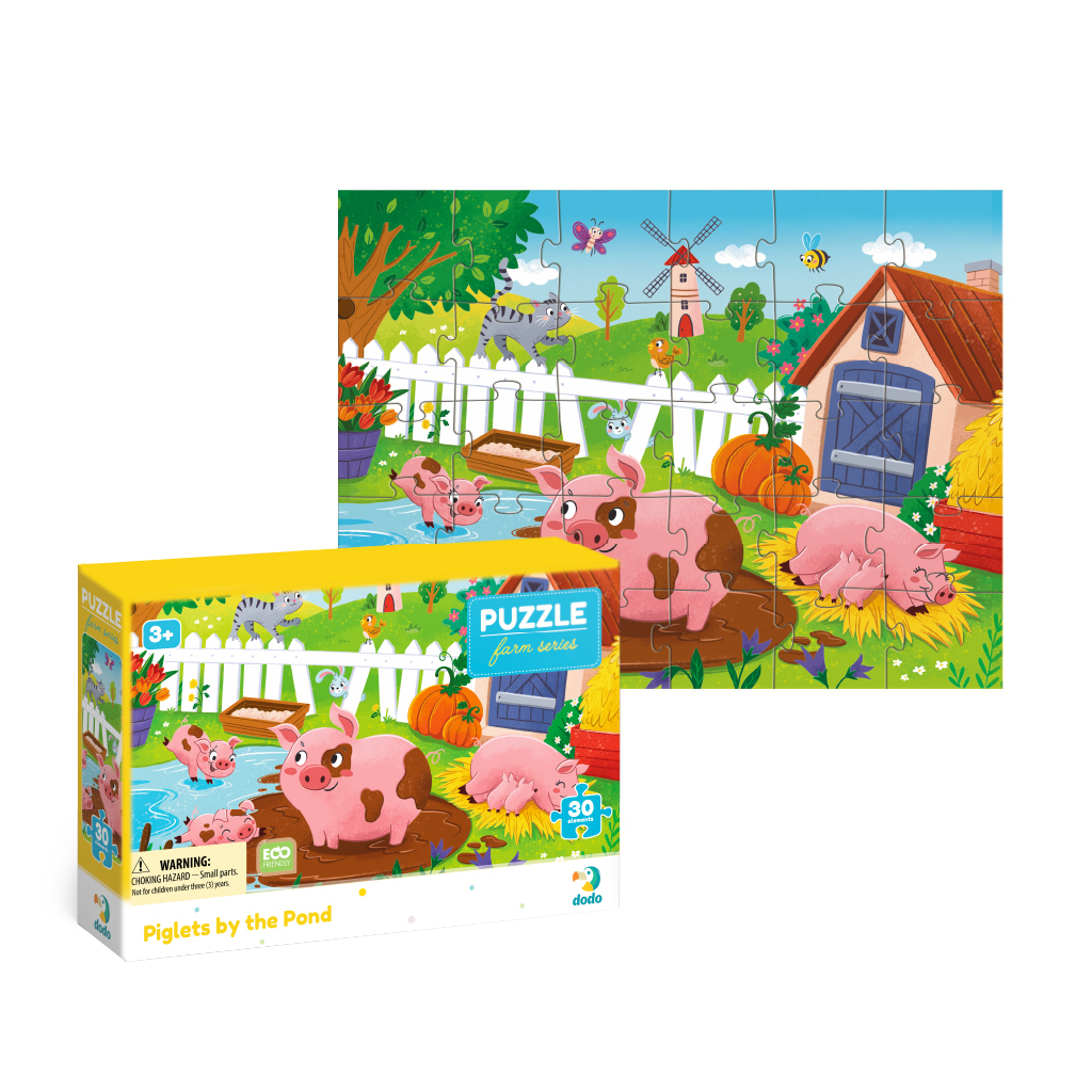 Пазл DoDo Поросята біля ставка, 30 елементів (300682) Пазл DoDo Поросята біля ставка, 30 елементів (300682)