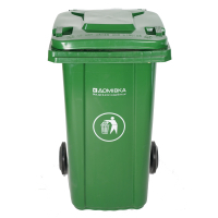 Контейнер для сміття Домівка 120L-B Зелений 120 л (000033127)