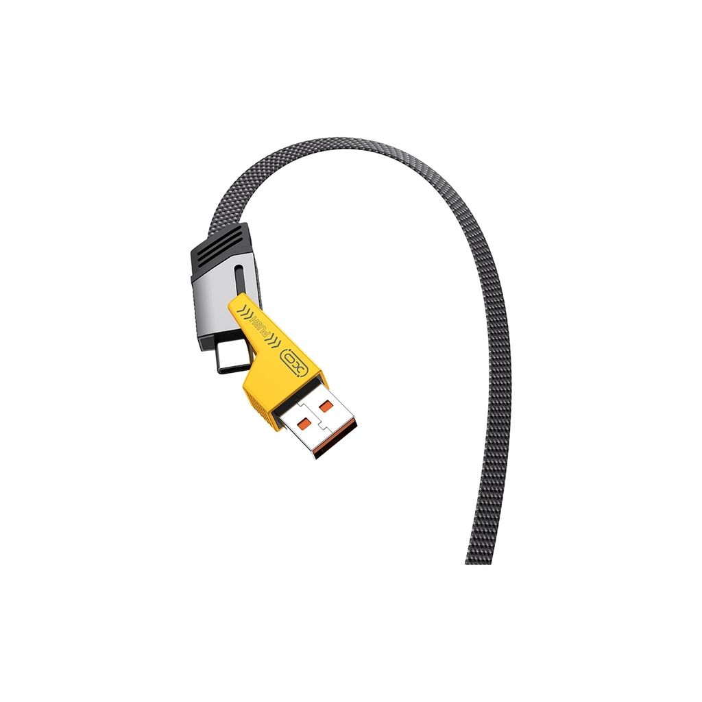 Дата кабель USB-C + USB A to USB-C + Lightning XO (NB283-CAI.gray) Дата кабель USB-C + USB A to USB-C + Lightning XO (NB283-CAI.gray)