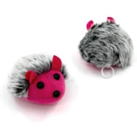 Cat Toy Hippie Pet Vibrating Mouse Gray Pink 7cm (HIPCT2304004)