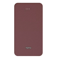 Батарея універсальна Hama 20000mAh, 15W/5V/3A, USB-C, USB-A, red (00201717)