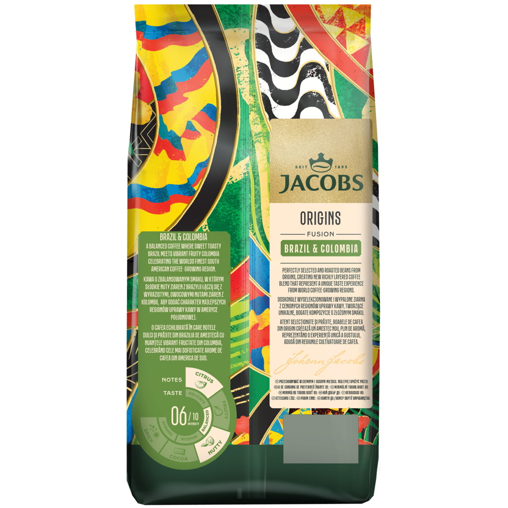 Кава Jacobs South America Blend в зернах 1 кг (8711000576885)