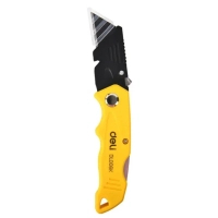Clerk's knife Deli 19 T, trapezoidal blade 19mm, black (EDL006K)