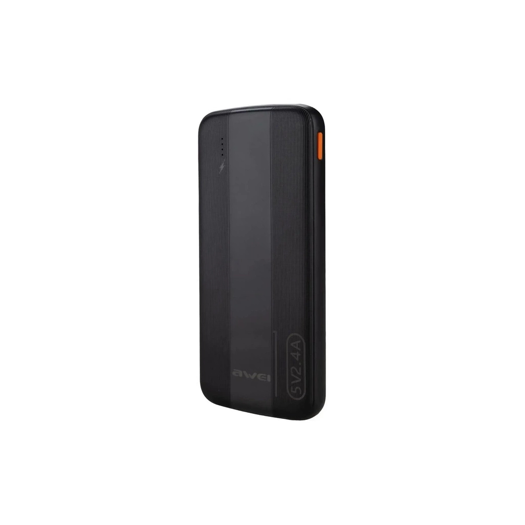 Повербанк AWEI 10000mAh P20K, 12W, Black (6954284009744)