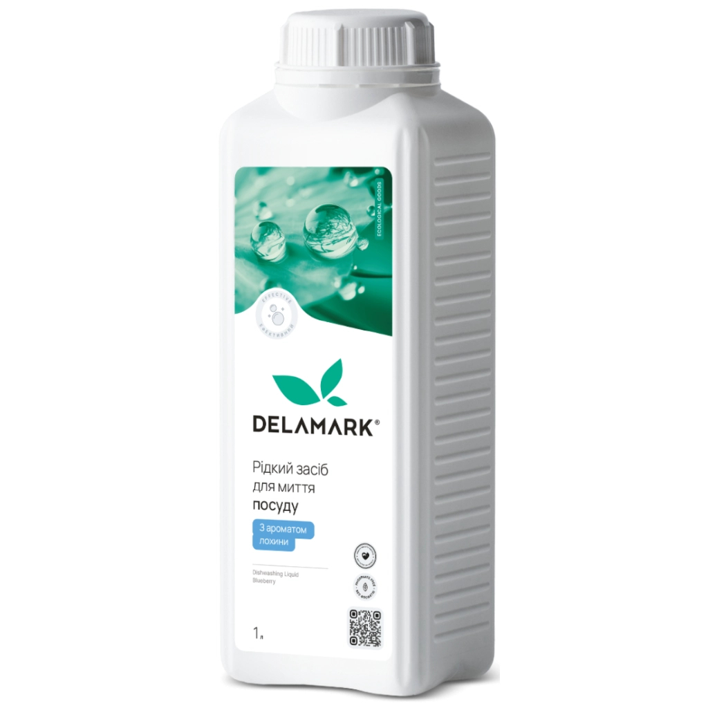 Засіб для ручного миття посуду DeLaMark З ароматом лохини 1 л (4820152334091)