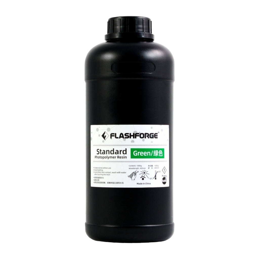Фотополімерна смола Flashforge Resin Standart UV/LCD Green 1kg (20002085001)