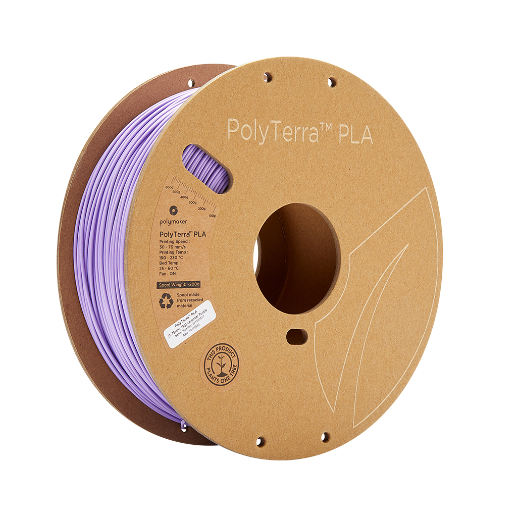 Пластик для 3D-принтера Polymaker PLA PolyTerra 1,75mm 1kg PURPLE, LAVENDER (PM70852)