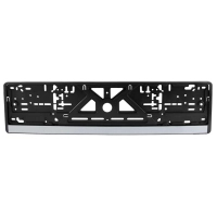 CarLife license plate frame silver stripe (NH03)
