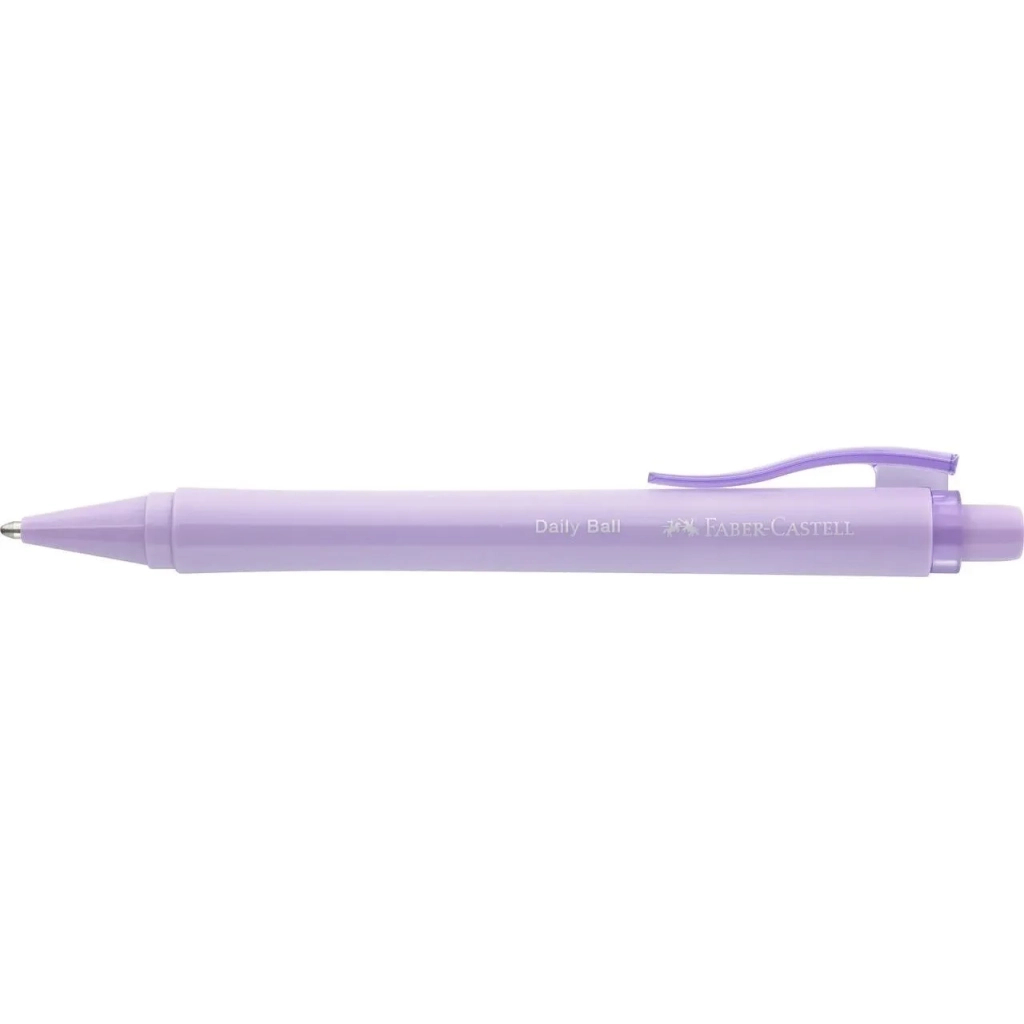 Ручка кулькова Faber-Castell Daily Ball XB Sweet Lilac, корпус бузковий, стрижень синій (1,0 мм) (32532)