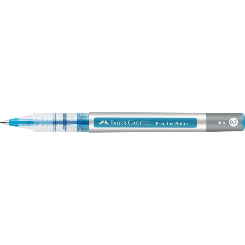 Ролер Faber-Castell Free Ink rollerball, колір чорнила лазурний, 0,7 мм, одноразова (29135)
