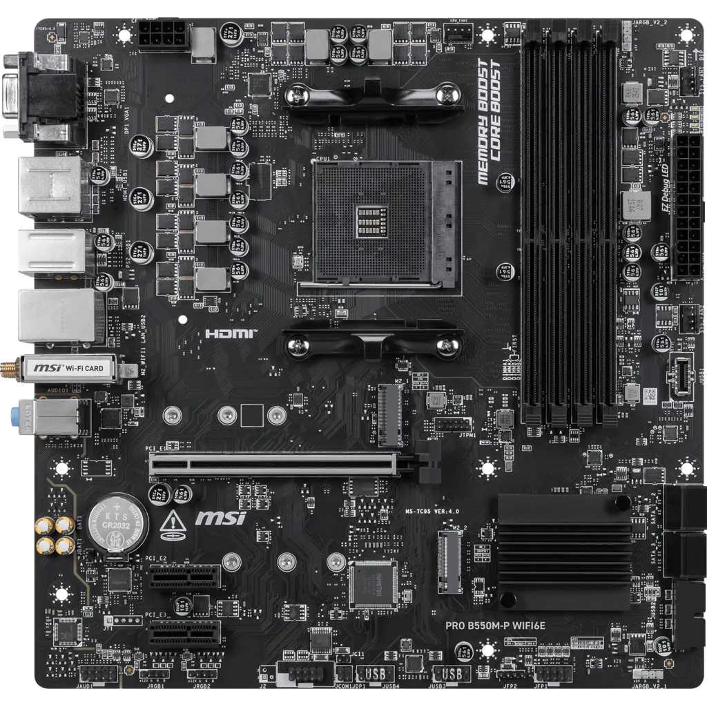 Материнська плата MSI PRO B550M-P WIFI6E
