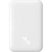 Батарея універсальна Baseus Airpow 6000mAh 20W Mag White (P10022807213-00)